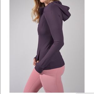 YOGALICIOUS ZIP HOODED JACKET ROYAL SAPPHIRE